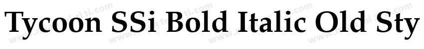 Tycoon SSi Bold Italic Old Style Figures字体转换